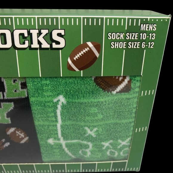 Men's Game Day Football Crew Socks Gift Set - Size 6-12 - New in Box - Picture 6 of 8